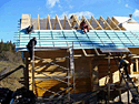 Montáž střechy novostavba, Jeremče, Ukrajina