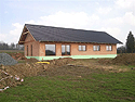 Novostavba rodinného domu, drenáže, Dolní Domaslavice